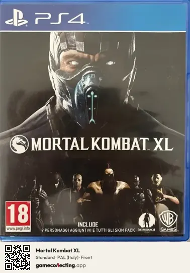 Mortal Kombat XL PlayStation 4, Italy box front