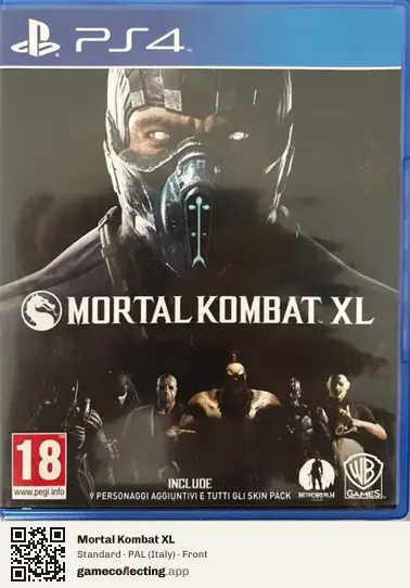 Mortal Kombat XL PlayStation 4, Italy box front