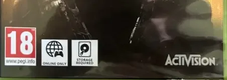 Call of Duty: Black Ops III, the PEGI square on its front