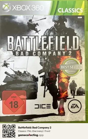 Battlefield: Bad Company 2 Xbox 360, Germany box front