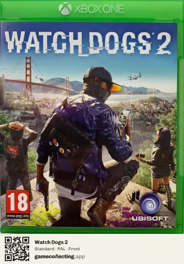 Watch Dogs 2 Xbox One, PAL box front
