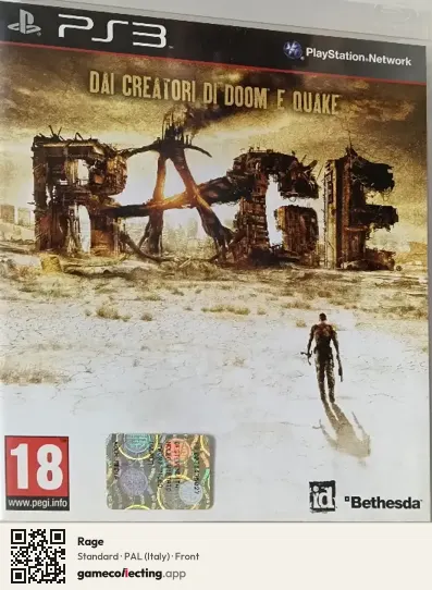 Rage PlayStation 3, Italy box front