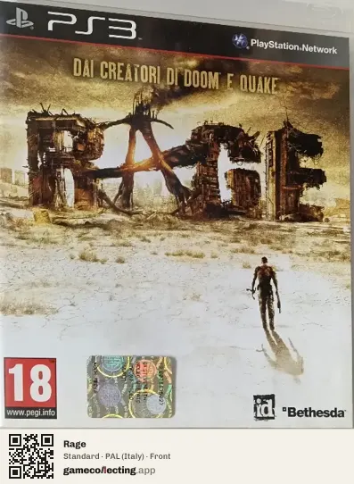 Rage PlayStation 3, Italy box front