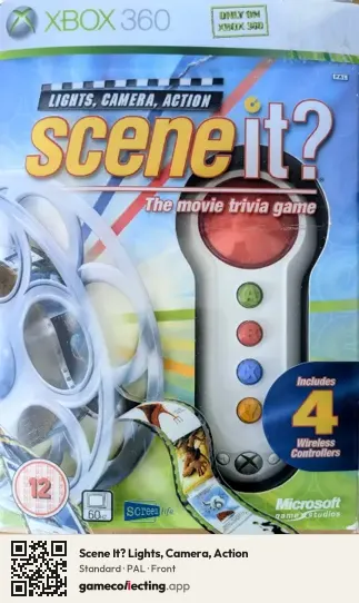 Scene It? Lights, Camera, Action Xbox 360, PAL box front