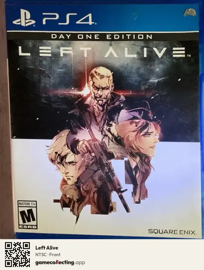 Left Alive PlayStation 4, NTSC box front