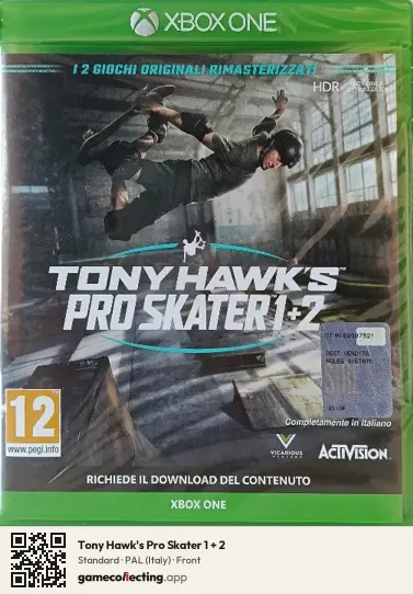 Tony Hawk's Pro Skater 1 + 2 Xbox One, Italy box front