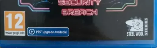 Five Nights at Freddy's: Security Breach, the PEGI square on its front