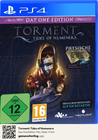 Torment: Tides of Numenera PlayStation 4, Italy box front