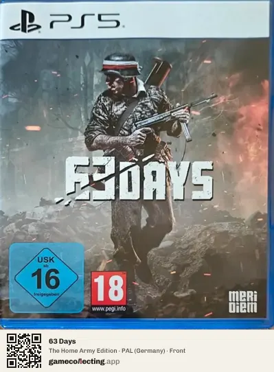 63 Days PlayStation 5, Germany box front