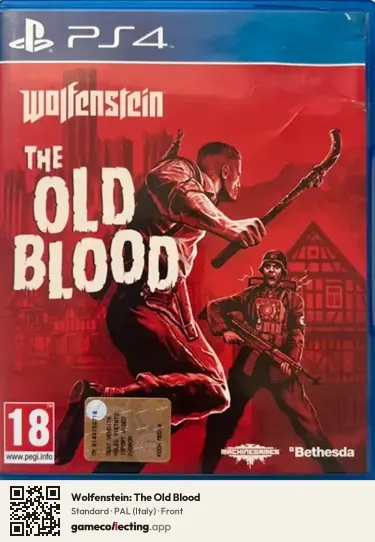 Wolfenstein: The Old Blood PlayStation 4, Italy box front