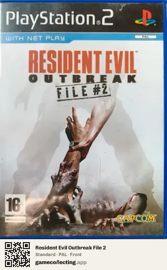 Resident Evil Outbreak File 2 PlayStation 2, PAL box front
