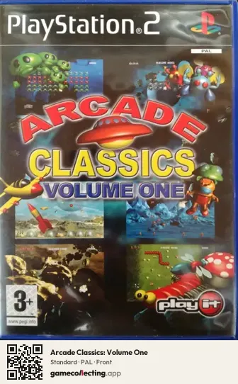 Arcade Classics: Volume One PlayStation 2, PAL box front