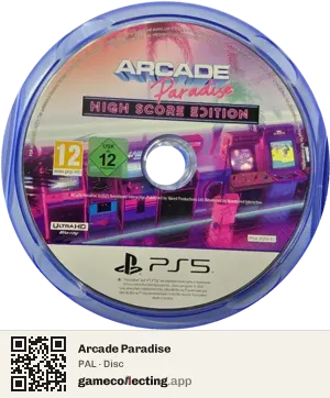 Arcade Paradise PlayStation 5, PAL disc