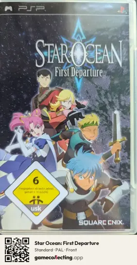 Star Ocean: First Departure PlayStation Portable, PAL box front