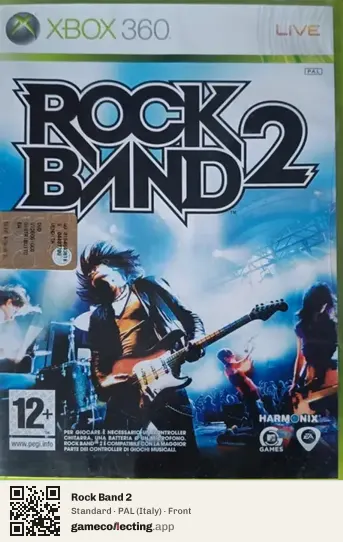 Rock Band 2 Xbox 360, Italy box front