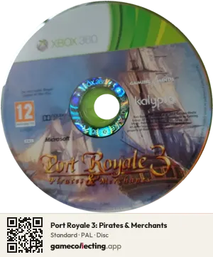 Port Royale 3: Pirates & Merchants Xbox 360, PAL disc