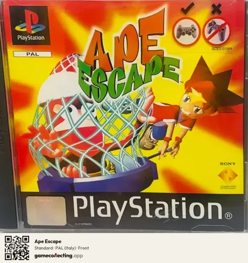 Ape Escape PlayStation, Italy box front