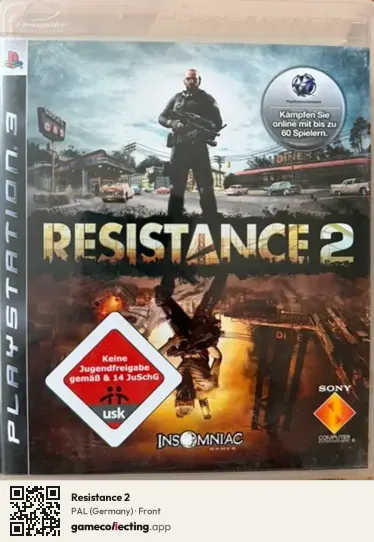 Resistance 2 PlayStation 3, Germany box front