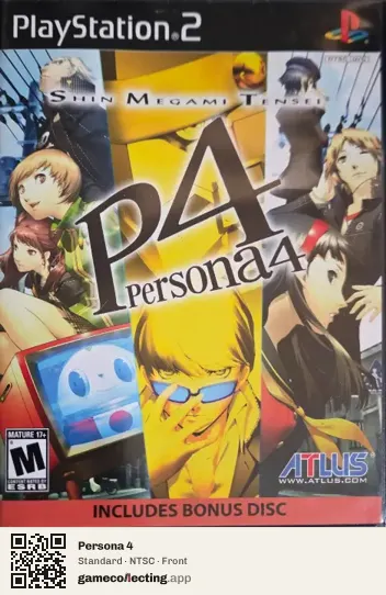 Persona 4 PlayStation 2, NTSC box front