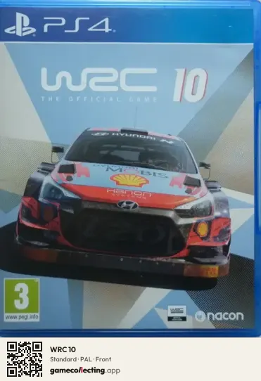 WRC 10 PlayStation 4, PAL box front