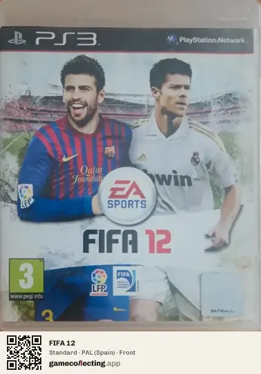 FIFA 12 PlayStation 3, Spain box front