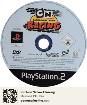 Cartoon Network Racing PlayStation 2, PAL disc