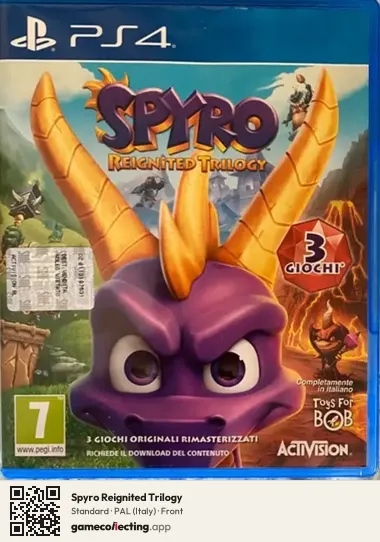 Spyro Reignited Trilogy PlayStation 4, Italy box front