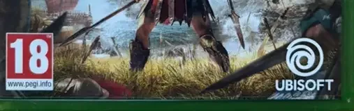 Assassin's Creed Odyssey, the PEGI square on its front