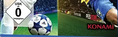 Pro Evolution Soccer 2016, the USK square on its front