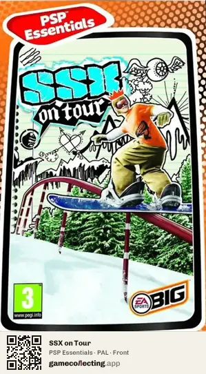 SSX on Tour PlayStation Portable, PAL box front