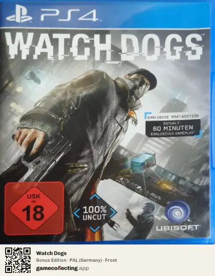 Watch Dogs PlayStation 4, Germany box front