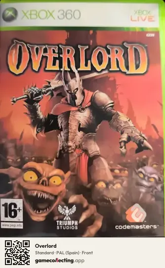 Overlord Xbox 360, Spain box front