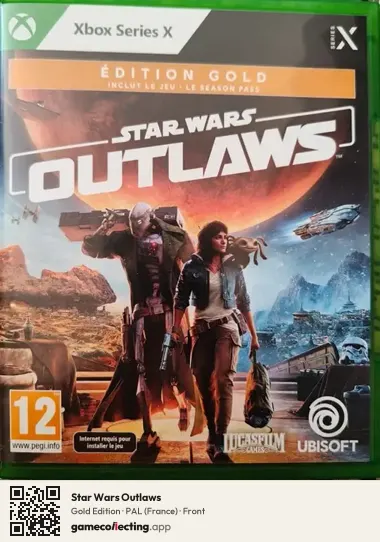 Star Wars Outlaws Xbox Series X, France box front