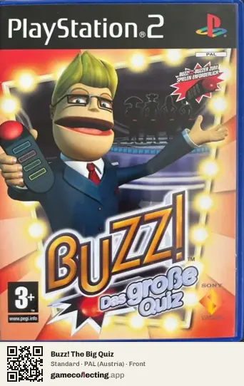 Buzz! The Big Quiz PlayStation 2, Austria box front