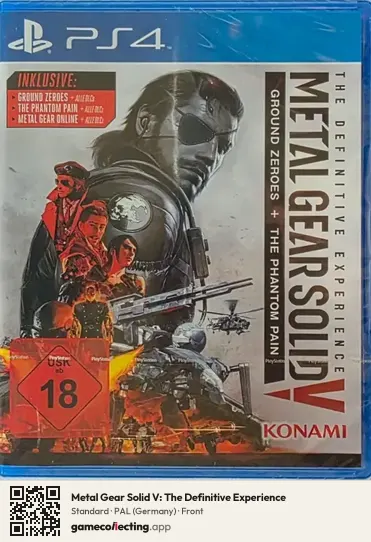 Metal Gear Solid V: The Definitive Experience PlayStation 4, Germany box front