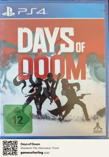 Days of Doom PlayStation 4, Germany box front