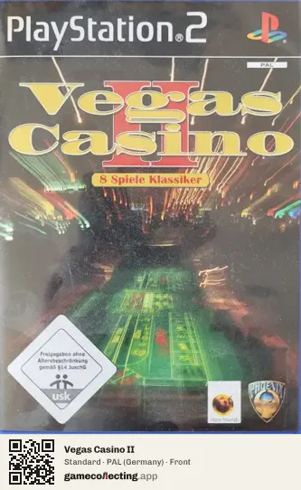 Vegas Casino II PlayStation 2, Germany box front