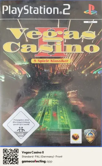 Vegas Casino II PlayStation 2, Germany box front