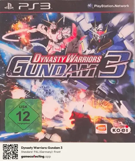 Dynasty Warriors: Gundam 3 PlayStation 3, Germany box front