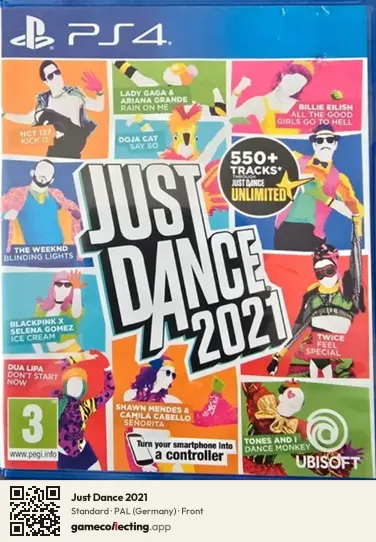 Just Dance 2021 PlayStation 4, Germany box front