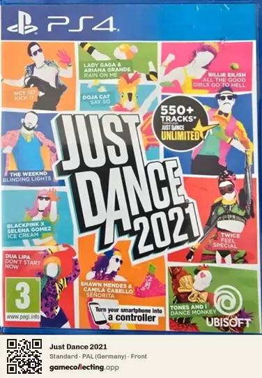 Just Dance 2021 PlayStation 4, Germany box front