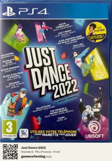 Just Dance 2022 PlayStation 4, France box front