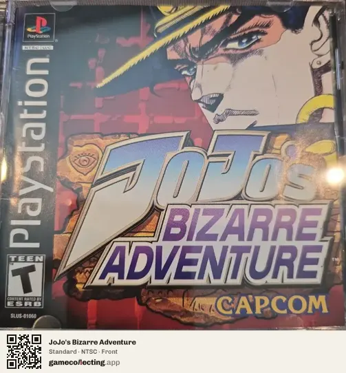JoJo's Bizarre Adventure PlayStation, NTSC box front