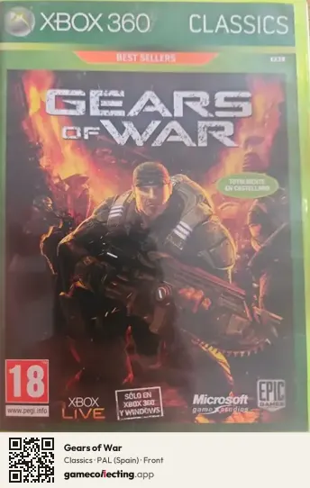 Gears of War Xbox 360, Spain box front