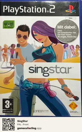 SingStar PlayStation 2, PAL box front