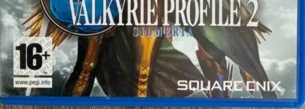 Valkyrie Profile 2: Silmeria, the PEGI square on its front