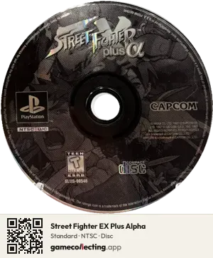 Street Fighter EX Plus Alpha PlayStation, NTSC disc