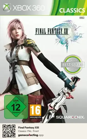 Final Fantasy XIII Xbox 360, PAL box front