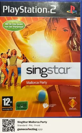 SingStar Mallorca Party PlayStation 2, PAL box front
