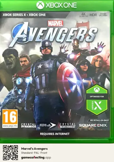 Marvel's Avengers Xbox One, PAL box front